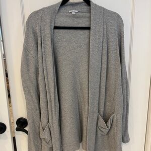 Splendid Gray Open-Front Cardigan Sweater
